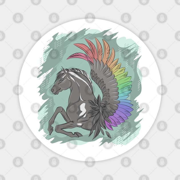 pegasus Magnet by ElyaU